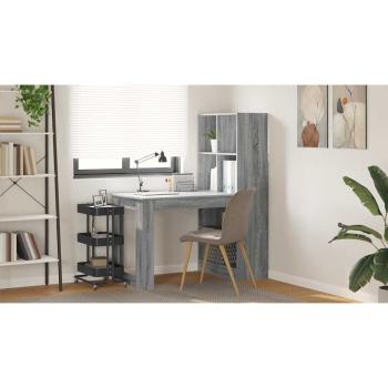 Schreibtisch Graues Sonoma 122 x 67 x 145 cm Holzwerkstoff