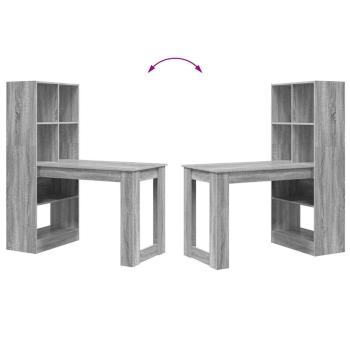 Schreibtisch Graues Sonoma 122 x 67 x 145 cm Holzwerkstoff