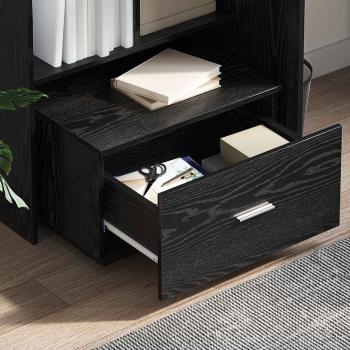 Schreibtisch Schwarze Eiche 131,5 x 50 x 106,5 cm Holzwerkstoff