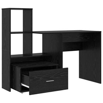 Schreibtisch Schwarze Eiche 131,5 x 50 x 106,5 cm Holzwerkstoff