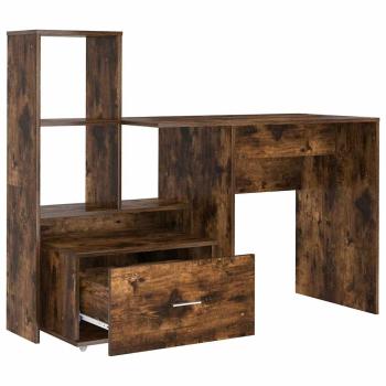 Schreibtisch Räuchereiche 131,5 x 50 x 106,5 cm Holzwerkstoff