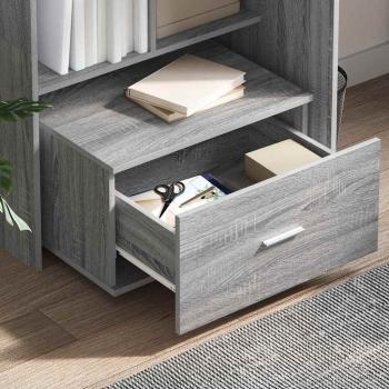 Schreibtisch Graues Sonoma 131,5 x 50 x 106,5 cm Holzwerkstoff