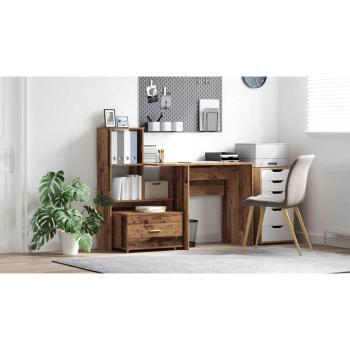 Schreibtisch Altholz 131,5 x 50 x 106,5 cm Holzwerkstoff