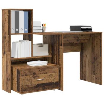 Schreibtisch Altholz 131,5 x 50 x 106,5 cm Holzwerkstoff