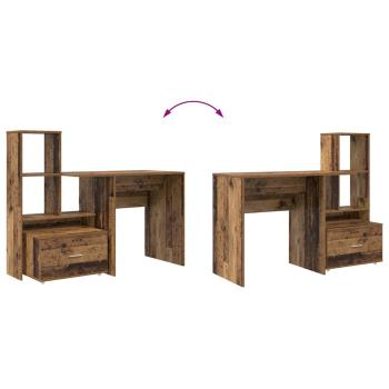 Schreibtisch Altholz 131,5 x 50 x 106,5 cm Holzwerkstoff