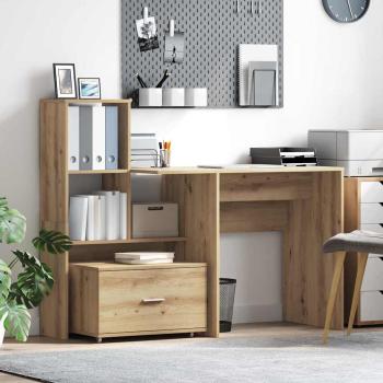 Schreibtisch Artisan-Eiche Holzwerkstoff 131,5 x 50 x 106,5 cm