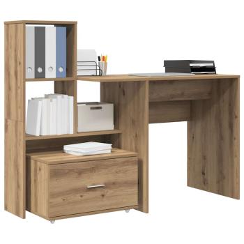 Schreibtisch Artisan-Eiche Holzwerkstoff 131,5 x 50 x 106,5 cm