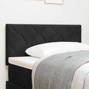 ARDEBO.de - LED Kopfteil Schwarz 100 cm Stoffbezogene Polsterung