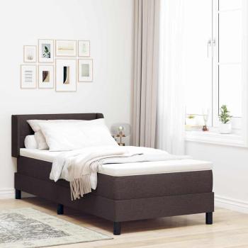 ARDEBO.de - Boxspringbett Dunkelbraun und Weiß