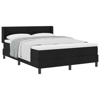 Boxspringbett Weiß und Schwarz