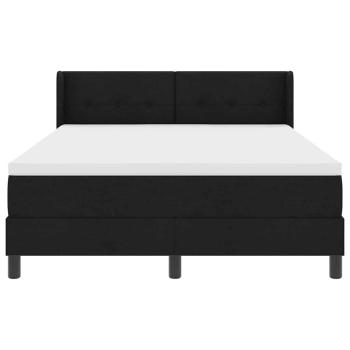 Boxspringbett Weiß und Schwarz