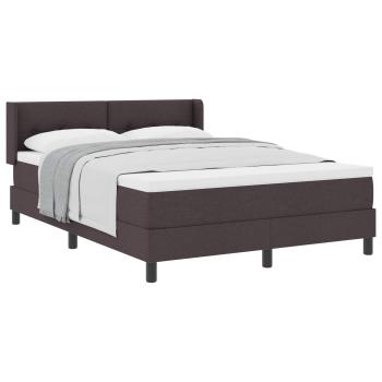 Boxspringbett mit Kopfteil Dunkelbraun 190 x 140 cm Stoff