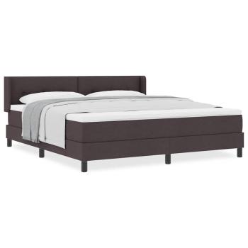 Boxspringbett Dunkelbraun 180 x 200 cm Polsterstoff