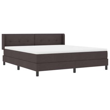 Boxspringbett Dunkelbraun 180 x 200 cm Polsterstoff