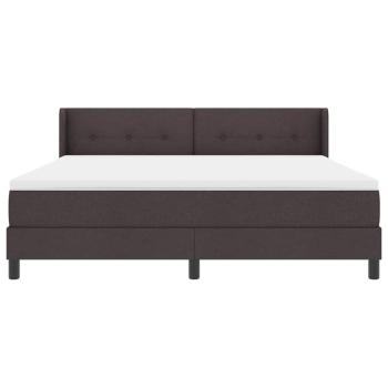Boxspringbett Dunkelbraun 180 x 200 cm Polsterstoff