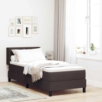 ARDEBO.de - Boxspringbett mit Kissen Dunkelbraun 200 x 80 cm Stoff