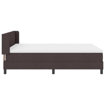 Boxspringbett Dunkelbraun 140 x 200 cm Stoff und Schaum