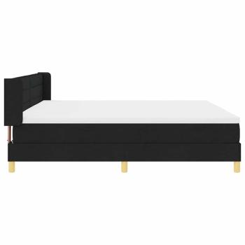Boxspringbett Schwarz und Weiß und Schwarz 200 x 200 cm