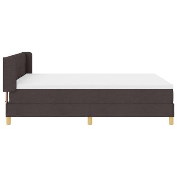 Boxspringbett mit Kopfteil Dunkelbraun 160 x 200 cm Polsterung