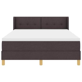 Boxspringbett mit Kopfteil Dunkelbraun 160 x 200 cm Polsterung