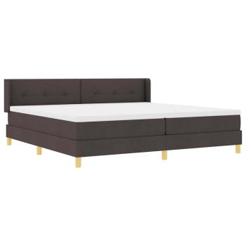 Boxspringbett mit Kopfteil Dunkelbraun 200 x 200 cm Holz