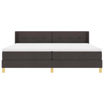 Boxspringbett mit Kopfteil Dunkelbraun 200 x 200 cm Holz
