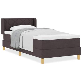 Boxspringbett Dunkelbraun 100 x 200 cm Schaum und Polsterung