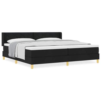 Boxspringbett Schwarz und Weiß 200 x 200 cm der Schaum