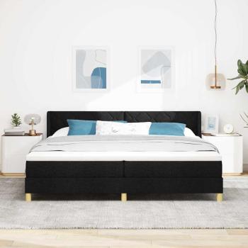 Boxspringbett Schwarz und Weiß 200 x 200 cm der Schaum
