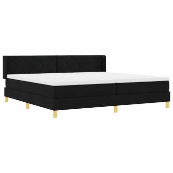 Boxspringbett Schwarz und Weiß 200 x 200 cm der Schaum