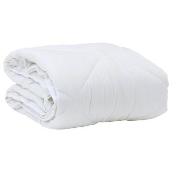 Sommer Bettdecke mit Kissen 2 pcs Weiß 140 x 200 cm Mikrofaser