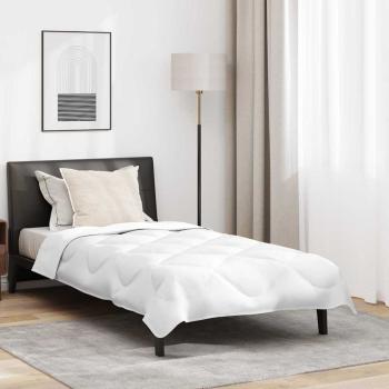 ARDEBO.de - Sommer Bettdecke mit Kissen 2 pcs Weiß 140 x 200 cm Mikrofaser