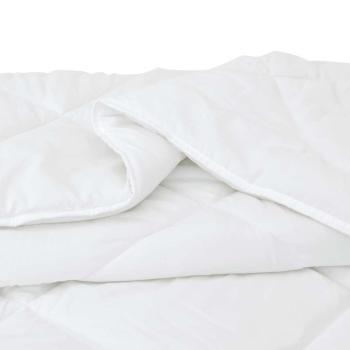 Sommer Bettdecke mit Kissen 2 pcs Weiß 140 x 200 cm Mikrofaser