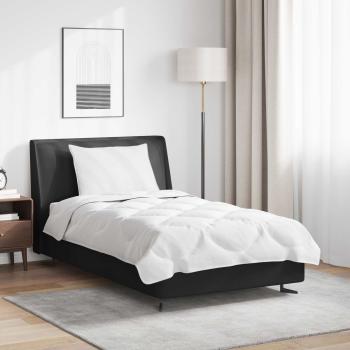 ARDEBO.de - Bettdecke mit Kissen 2 pcs Weiß 135 x 220 cm Mikrofaser