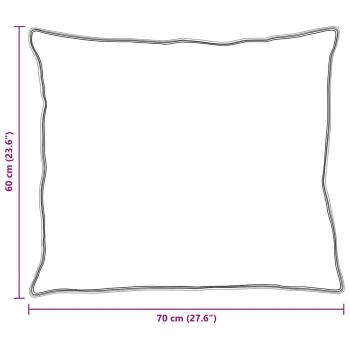 Bettdecke mit Kissen 2 pcs Weiß 140 x 220 cm Mikrofaser
