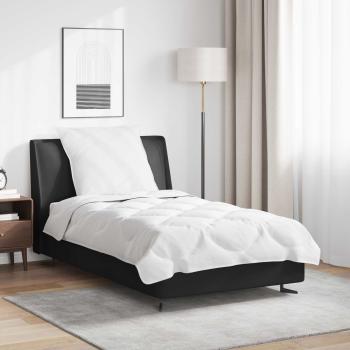 ARDEBO.de - Bettdecke mit Kissen 2 pcs Weiß 140 x 220 cm Mikrofaser