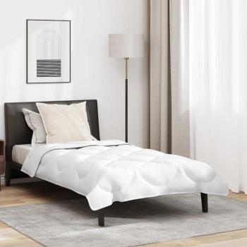 ARDEBO.de - Bettdecke mit Kissen 2 pcs Weiß 155 x 200 cm Mikrofaser