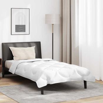 ARDEBO.de - Bettdecke mit Kissen 2 pcs Weiß 135 x 220 cm Mikrofaser