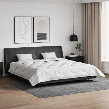 ARDEBO.de - Bettdecke mit Kissen 3 pcs Weiß 240 x 260 cm Mikrofaser