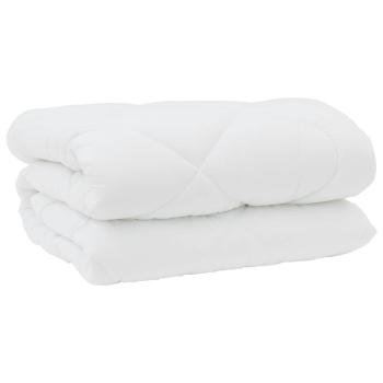 Winterbettdecke mit Kissen 3 stk. Weiß Mikrofaser