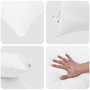 ARDEBO.de - Bettdecke Sonstiges mit Kissen 3 pcs Weiß 200 x 200 cm Mikrofaser