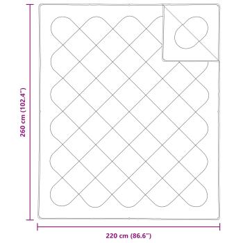 Bettdecke Sonstiges mit Kissen 3 pcs Weiß 260 x 220 cm Mikrofaser
