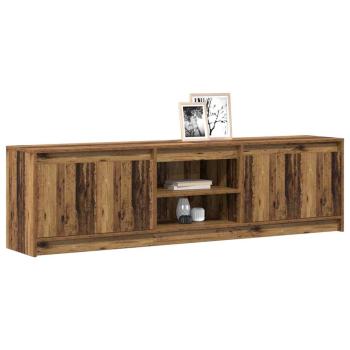 TV-Schränk Braun 180 x 34 x 50 cm Wuchsplatte und Spanplatte