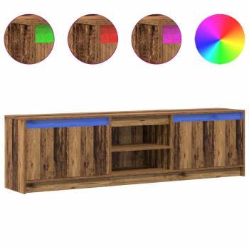 TV-Schränk Braun 180 x 34 x 50 cm Wuchsplatte und Spanplatte