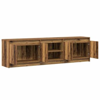 TV-Schränk Braun 180 x 34 x 50 cm Wuchsplatte und Spanplatte