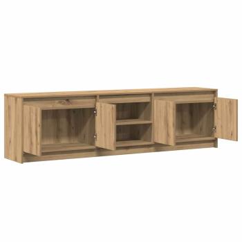 TV-Schränk Braun 182 x 34 x 50 cm Wuchsplatte und Spanplatte