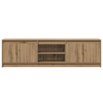 TV-Schränk Braun 182 x 34 x 50 cm Wuchsplatte und Spanplatte