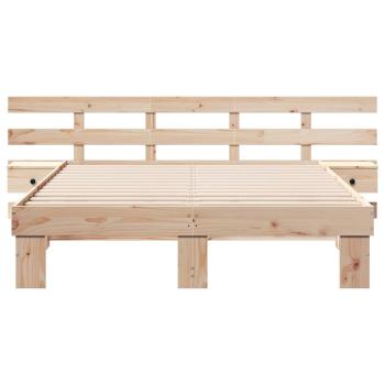 Bettgestell mit Schubladen Braun 140 x 200 cm