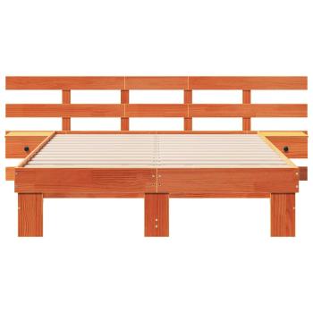 Bettgestell mit Schubladen Braun 120 x 200 cm