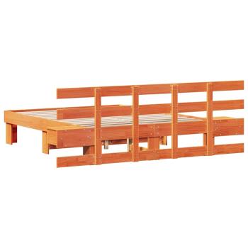 Bettgestell mit Schubladen Braun 120 x 200 cm